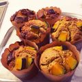 Pinot☆'s cooksnap of when they made ♡かぼちゃマフィン♡ゴロゴロちょこ入り.