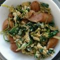 かほたくhy's cooksnap of when they made 【簡単】ウインナー・ほうれん草・卵ソテー.