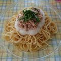 ラリー＆サラ's cooksnap of when they made 大根おろし＊ツナ＊野菜たっぷり和風パスタ.
