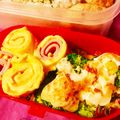 ame-ikuru's cooksnap of when they made 卵1つで♪お弁当ハムロール&チーズロール.