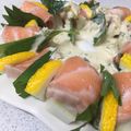 matyapy's cooksnap of when they made サーモンと柚子の和風タルタルソース.