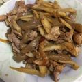 クックVI4VLM☆'s cooksnap of when they made 豚ごぼきんぴら.