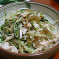 アロエ乳液's cooksnap of when they made 鶏肉とザーサイのねぎ和え.