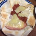 クックFLNOR9☆'s cooksnap of when they made フライパンで春巻きの薄焼きピザ.