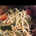 イエス様の愛's cooksnap of when they made もやし・ワカメ・キューリ・ハム等のサラダ.