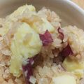 生麦生米生卵's cooksnap of when they made 簡単♡さつまいも炊き込みごはん.