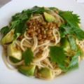 くっくのん's cooksnap of when they made アボカドと納豆の冷たいパスタ.