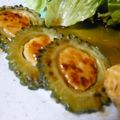 buushino's cooksnap of when they made ゴーヤのつくね詰め焼き.