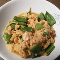 になぱぱ's cooksnap of when they made えのき茸と絹さやの卵とじ.