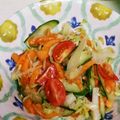 K♡♡♡'s cooksnap of when they made 超簡単！切って混ぜるだけの柿サラダ.