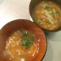 ☆こまっと☆'s cooksnap of when they made ほうれん草と白菜の味噌汁.