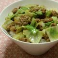 ピンクのたまご's cooksnap of when they made 簡単！キャベツとひき肉のピリ辛味噌丼♪.