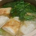 フジッチョ's cooksnap of when they made 鍋★お雑煮風【ゆず風味香る焼きモチ鍋】♪.