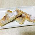 しょこらんたん♩'s cooksnap of when they made ✾バナナとマスカルポーネの春巻きデザート.