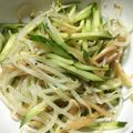 パパの手料理☆'s cooksnap of when they made きゅうりとメンマのモヤシ中華ナムル.