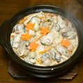 りこまこせいやのパパ's cooksnap of when they made 土鍋で、牡蠣の炊き込み御飯.