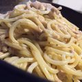 シオミィ's cooksnap of when they made 和風ツナマヨクリームのスパゲティ♪.