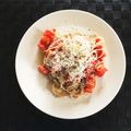 parka◎'s cooksnap of when they made 簡単！トマトと粉チーズの冷製パスタ.