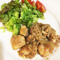amsaito's cooksnap of when they made 鶏ムネ肉としめじの、ガリバタ旨ソテー♡.