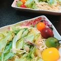 クックSSP6Q7☆'s cooksnap of when they made 春キャベツとイワシのパスタ.