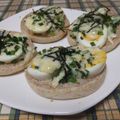 よちりん's cooksnap of when they made ゆで卵に、レモンと海苔・葱・塩トースト.