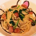 ▼△▼△▼△▼△▼△'s cooksnap of when they made ✿ベーコンとほうれん草の和風パスタ✿.