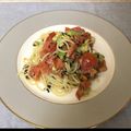 ナピト's cooksnap of when they made トマトとアボカドと塩昆布の冷製パスタ.