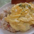 potmilk's cooksnap of when they made ガーリックライス★オムライス風.