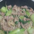 あらもーど好き's cooksnap of when they made 豚コマとチンゲン菜の中華炒め.