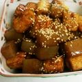 クックT9BFH1☆'s cooksnap of when they made ピリ辛◎こんにゃくとちくわの照り焼き.