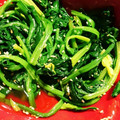 まーぼう✨'s cooksnap of when they made ほうれん草の胡麻和え.
