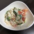 ふみたん♪'s cooksnap of when they made オクラとトマトと豆腐のゴママヨサラダ.