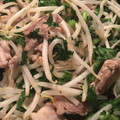 はるママ35's cooksnap of when they made 大根の葉と豚こまのにんにく炒め☆.