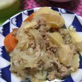 リラシャン's cooksnap of when they made ミンチDE肉じゃが.