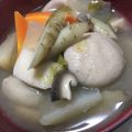 にゃん♪にゃん♪'s cooksnap of when they made そば団子＆野菜で温まる♪けんちん汁.