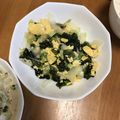 a0imama♡'s cooksnap of when they made 元気ハツラツ！肉厚わかめと卵の炒め物.