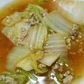 小五郎's cooksnap of when they made 白菜と挽肉のあんかけご飯.