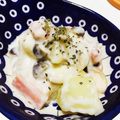 きーちゃん（＾∇＾）'s cooksnap of when they made ♥ベーコンとお芋のあったかクリーム煮♥.