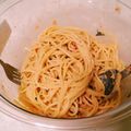 すいいろ's cooksnap of when they made 鮭たらこパスタ♪.