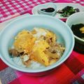 にゃにゃ☆☆☆'s cooksnap of when they made ♡牛とじ丼♡.