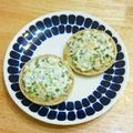 YUZVIO's cooksnap of when they made 葱じゃこクリームチーズのトースト.
