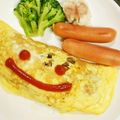 りえ0910's cooksnap of when they made ひき肉と玉ねぎで♡簡単シンプルオムレツ★.