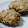 *usako*'s cooksnap of when they made 米なすのピリ辛肉味噌チーズ焼き.