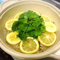 yummysunny's cooksnap of when they made パクチー＆レモンの輪切り鍋.