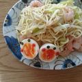 こげちゃろ's cooksnap of when they made ひよこデコのガーリックシーフード塩焼そば.