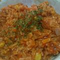 コマアキ's cooksnap of when they made トマトジュースでとろ～りチーズリゾット.