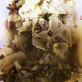 キャナモリ's cooksnap of when they made 白菜と挽き肉◎とろとろ炒め.