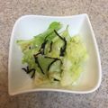 guko's cooksnap of when they made キャベツと塩昆布の和え物.