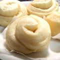 ooゆなoo's cooksnap of when they made くるくる可愛い！簡単成形な＜花巻＞♪.