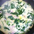 つねsan's cooksnap of when they made キッシュ風♡ほうれん草とベーコンの卵焼き.
